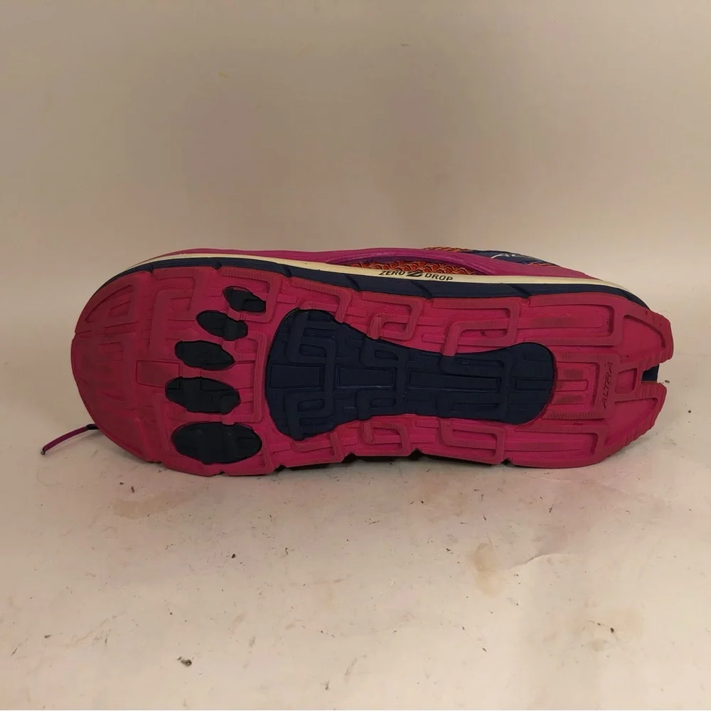 Altra Olympus Trail Running Shoes Women's Pink Gaitor Trap Lace Up A2355-1 Sz 8